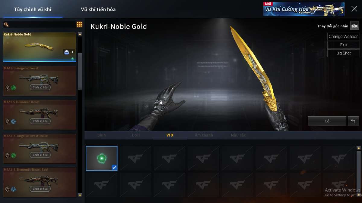 shop acc cf uy tin gia re